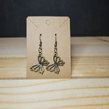 Bronze Butterfly Earrings