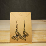 Bronze Butterfly Earrings