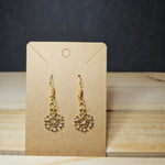 Snowflake Earrings- Gold