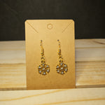 Snowflake Earrings- Gold