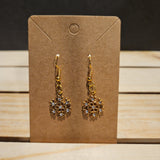 Snowflake Earrings- Gold