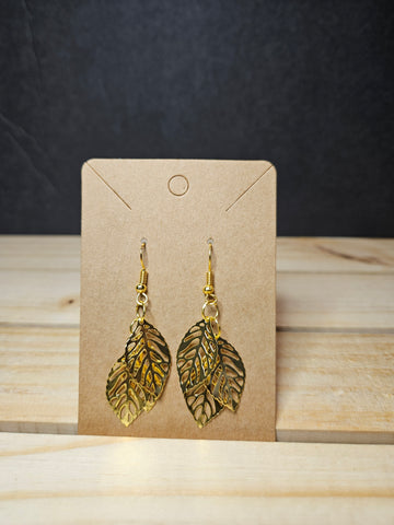 Gold Leaf Earrings