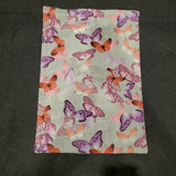 Burp cloth- Butterflies Purple and Pink