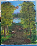 L14 - The Back Woods Pond - Acrylic Painting